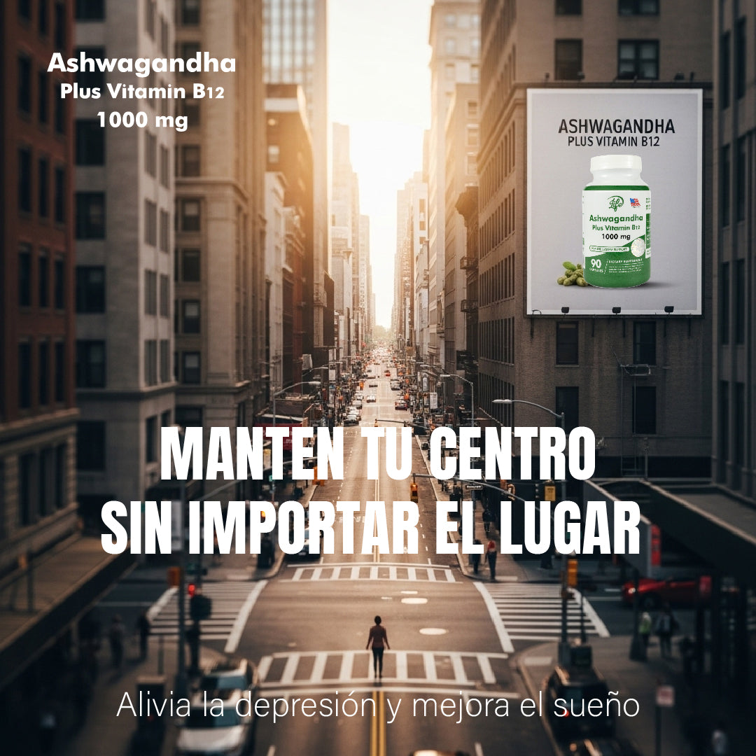 ASHAWAGANDA + B12 X 90 CAPSULAS