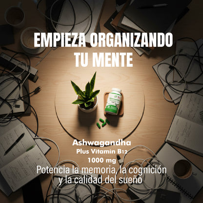 ASHAWAGANDA + B12 X 90 CAPSULAS