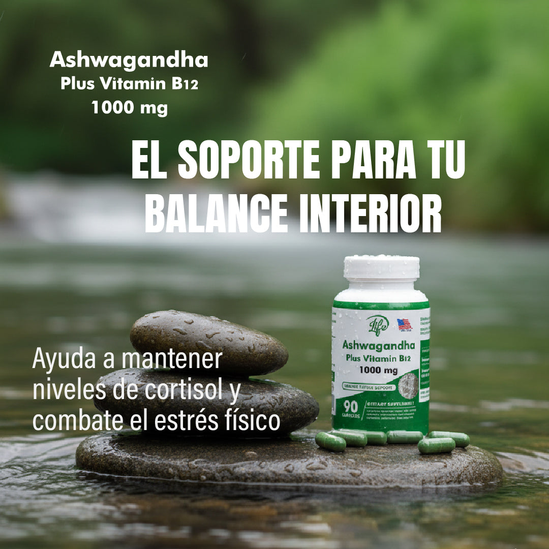 ASHAWAGANDA + B12 X 90 CAPSULAS