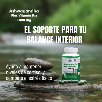 ASHAWAGANDA + B12 X 90 CAPSULAS