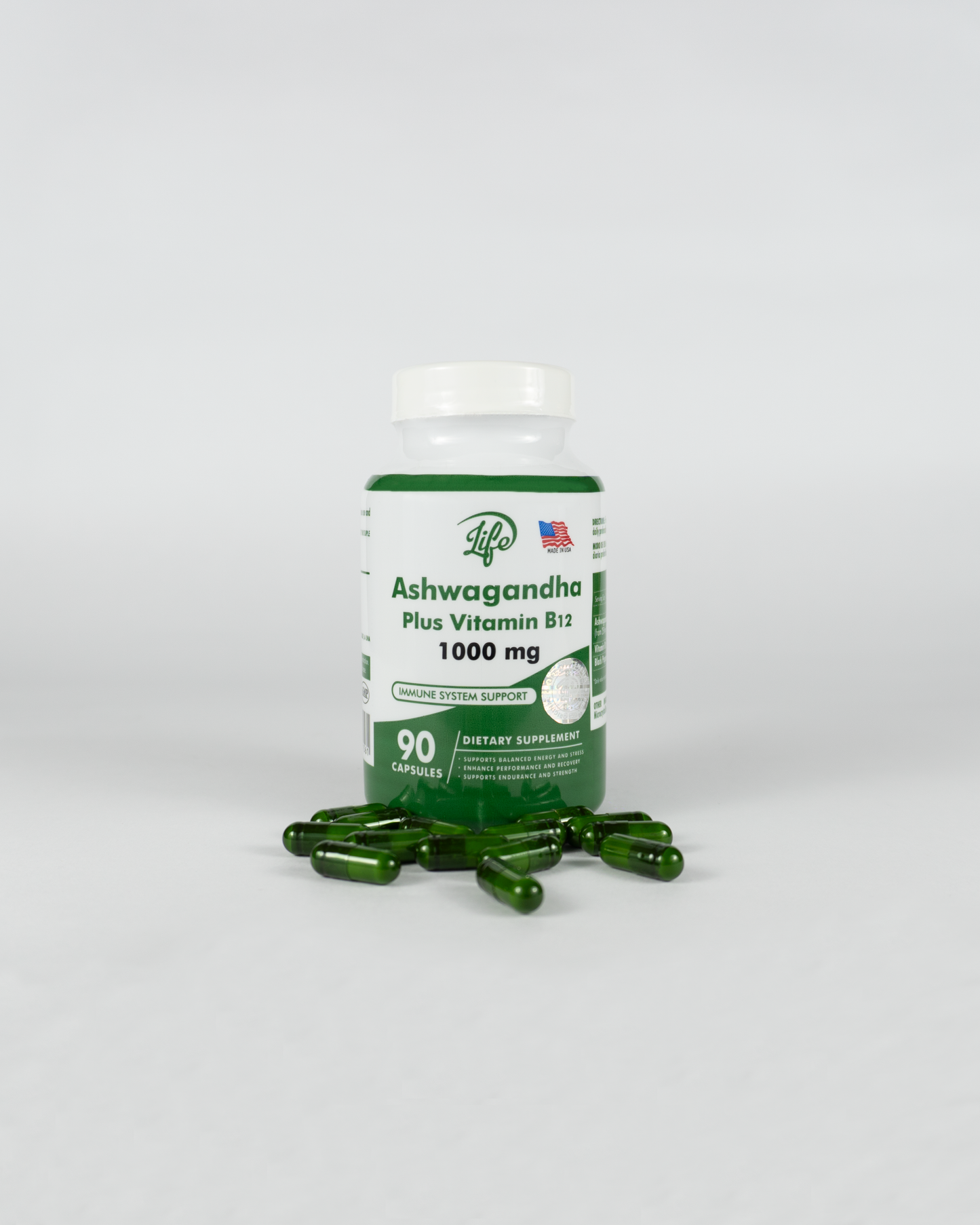 ASHAWAGANDA + B12 X 90 CAPSULAS