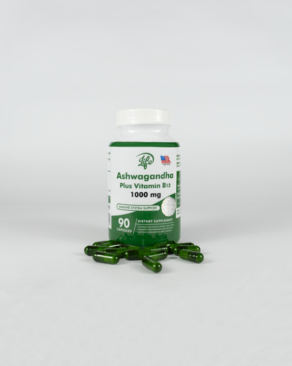 ASHAWAGANDA + B12 X 90 CAPSULAS