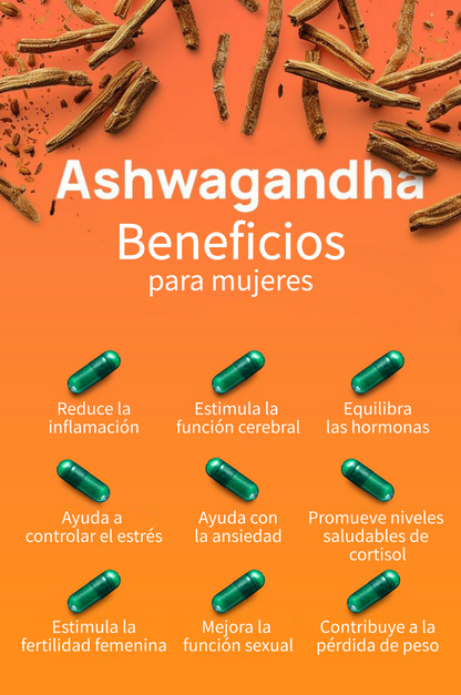 ASHAWAGANDA + B12 X 90 CAPSULAS