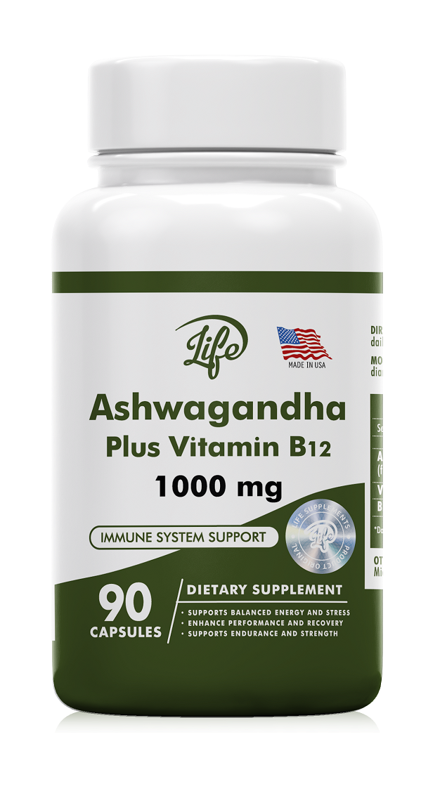 ASHAWAGANDA + B12 X 90 CAPSULAS