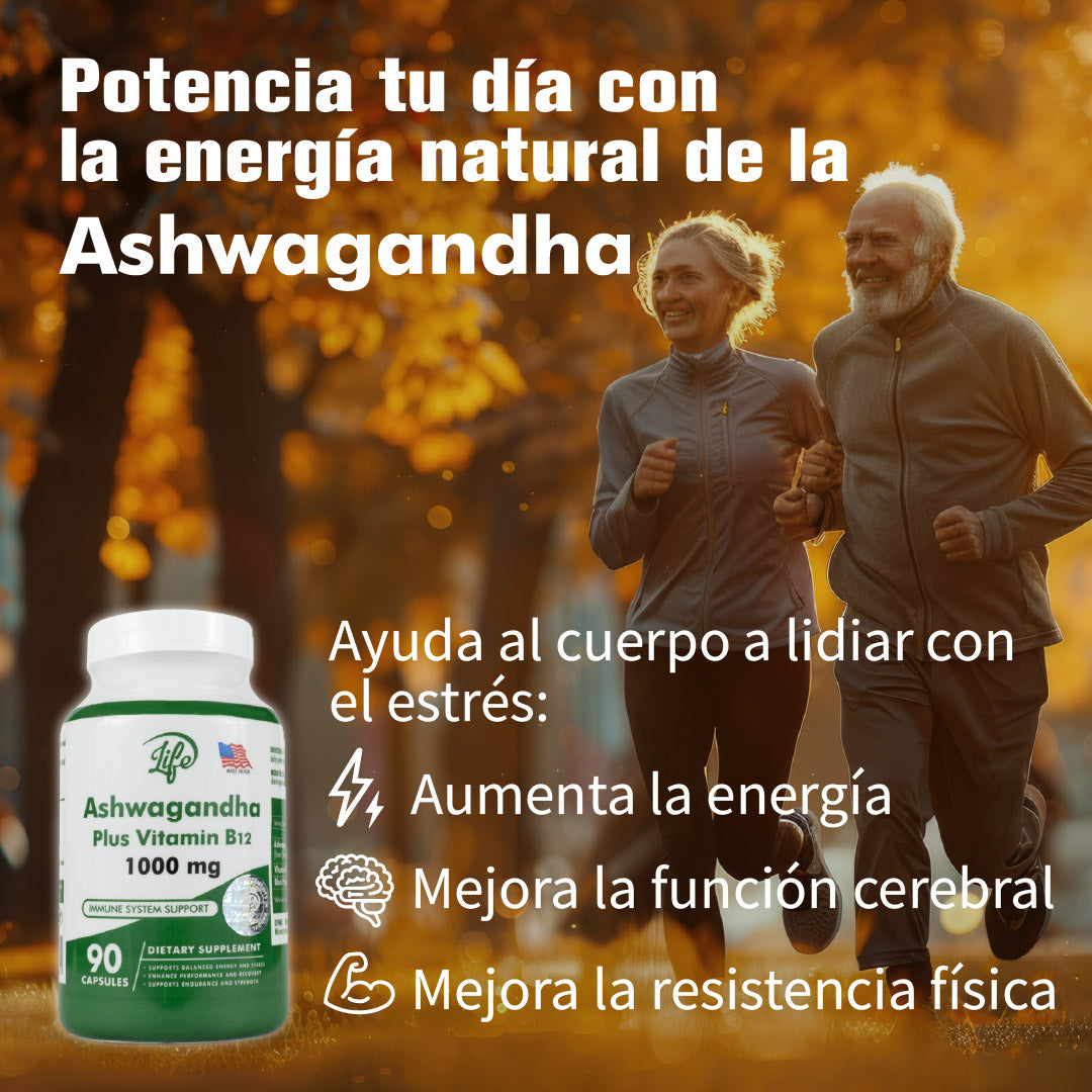 ASHAWAGANDA + B12 X 90 CAPSULAS